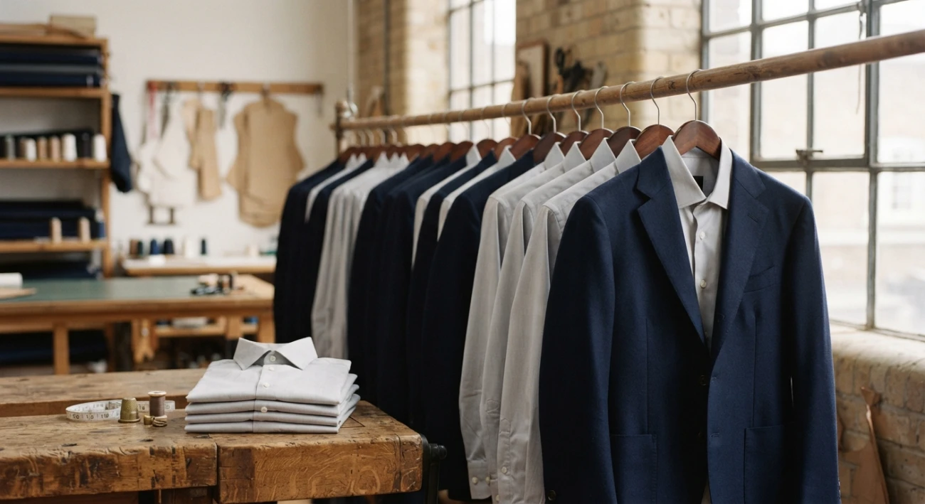 Corporate uniforms in Bangkok, matching tailored shirts and blazers by Om Fashion