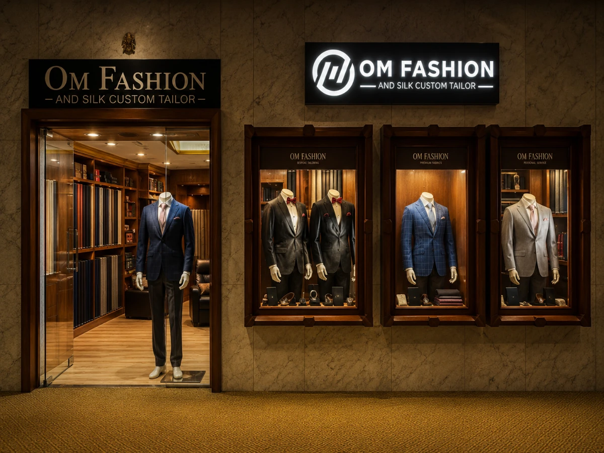 Best tailor in Bangkok, Om Fashion Bespoke Tailor storefront in Bang Rak