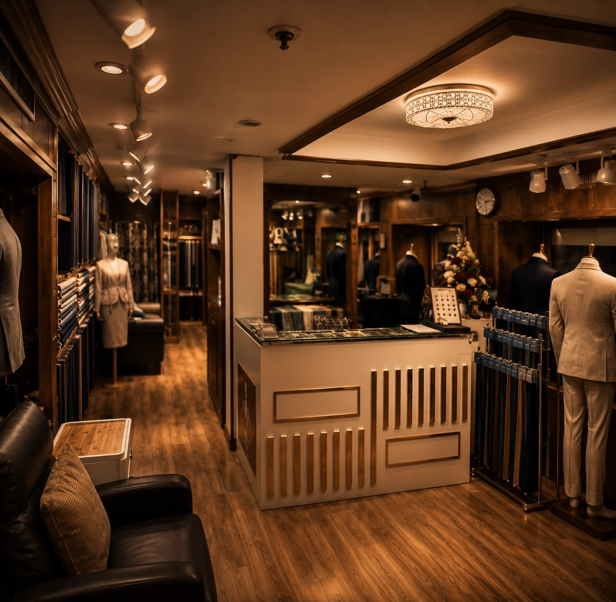 Om Fashion shop interior, a tailor near Royal Orchid Sheraton in Bang Rak Bangkok