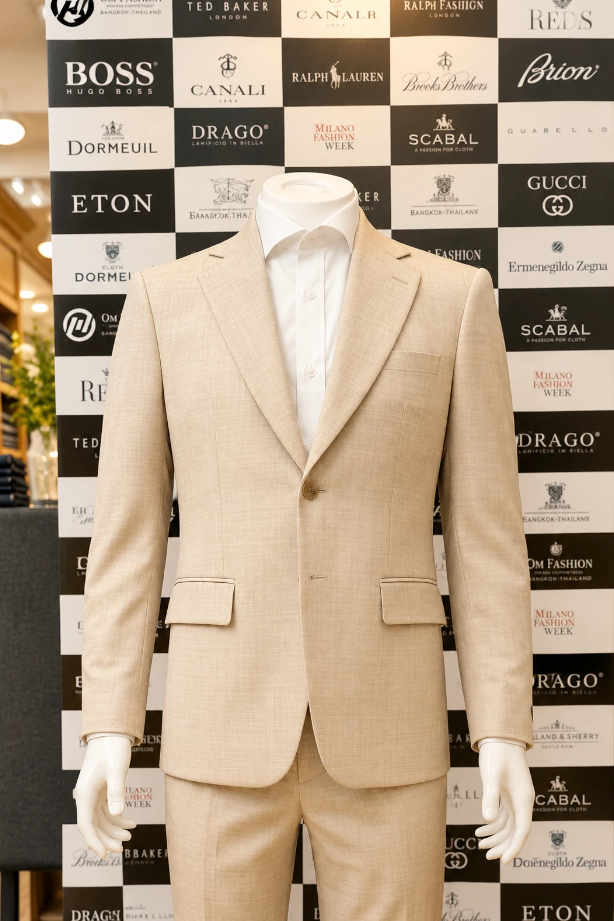 Master tailor made suit at Om Fashion bespoke tailor in Bangkok